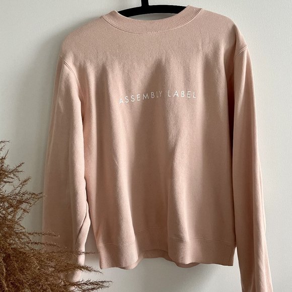 ASSEMBLY LABEL FLEECE SWEATSHIRT in Rosewater - Picture 2 of 4